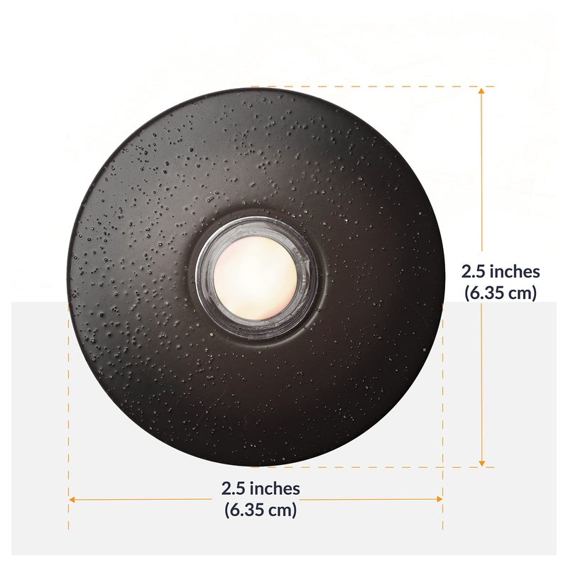 Newhouse Hardware ORB5WL Lighted Doorbell Button, 1-Pack, Oil-Rubbed Bronze - Image 2